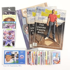 Signed Baseball Cards & Magazines (100)