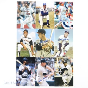 9 Signed 4x6 Photos 500 HR Club Members
