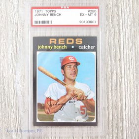 Johnny Bench 1971 Topps #250 PSA Graded 6
