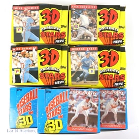 1985 & 1985 Topps 3-D Baseball Cards & Boxes