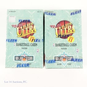 1992-93 Fleer Series II Basketball Wax Boxes (2)