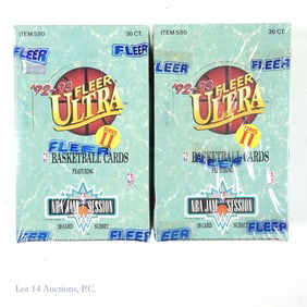 1992-93 Fleer Series II Basketball Wax Boxes (2)