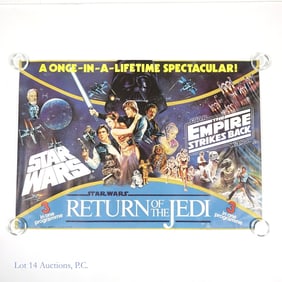 Two 1993 Star Wars 3-In-One UK Quad Film Posters (2)