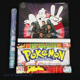 Movie Posters (3) (Ghost Busters, Jurassic Park)