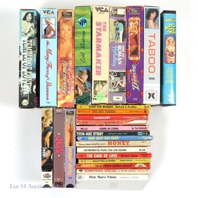 XXX VHS and Paperbacks (25+)