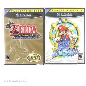 Nintendo Gamecube Zelda & Super Mario Games (2)