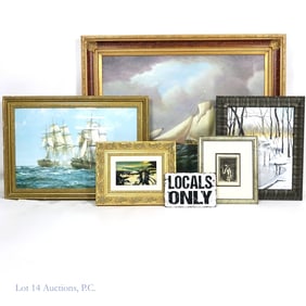 Maritime, Landscape and Etching Lot (5)