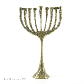 Leonard Meiselman Brass Menorah (1975)