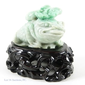 Jadeite / Aventurine Money Frog