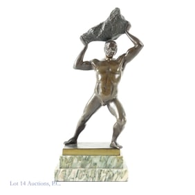 Bronze Sculpture of Paul Moye's Stone Thrower