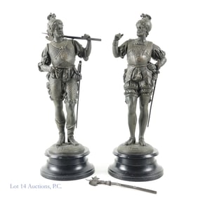 Ansonia Clock Statues, Conquistadors (2)