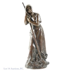 A. Guillot (1865-1911), La Paysanne, Bronze