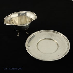 Sterling Silver Bon Bon Bowl & Plate