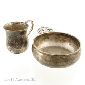Sterling Silver Porringer & Pitcher