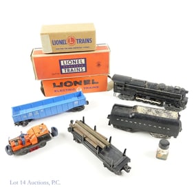Lionel O-Gauge #671 Engine, Tender, Cars (5)