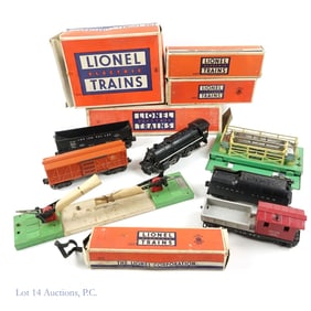 Lionel O-Gauge #237 Engine, Cattle Car, More (7)