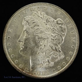 1882-S USA Silver Morgan Dollar (*GEM BU)