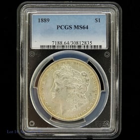 1889 (P) USA Silver Morgan Dollar (PCGS MS64)