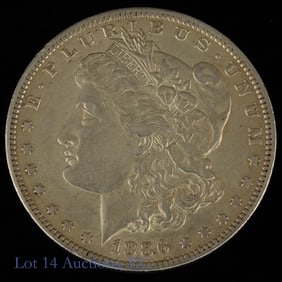 1886-O USA Silver Morgan Dollar (*AU)