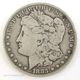 1883-CC USA Silver Morgan Dollar (*VG)