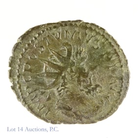 260-269 AD Roman Emperor Postumus Silver Anton