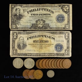 Various 1944 Philippines Coins & Currencies (18)
