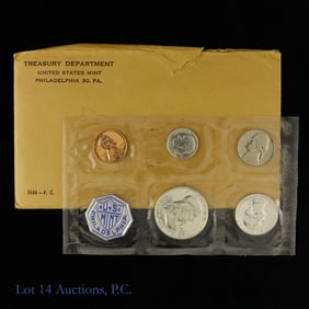 1958 (P) USA 5-Coin Silver Proof Set in OGP