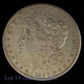 1890-S USA Silver Morgan Dollar (*AU-58)