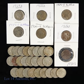 1913 - 1937 USA Buffalo Nickels (32)