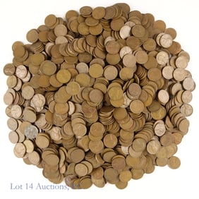 Assorted Lincoln Wheat Cents (Approx. 1,150)