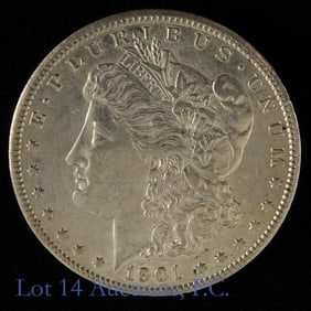 1901-O USA Silver Morgan Dollar (*AU+)