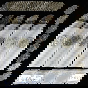 USA Lincoln Steel Wheat Cents (Approx. 280): Approximately 280 United States Lincoln steel wheat cents separated into rolls. Per consigner, includes 175 coins with no rust and 105 which have some rust or have been processed with a steel coating.