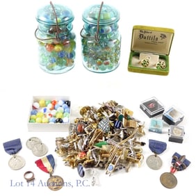 Grandfather's Drawer - Marbles, Medals, and More
