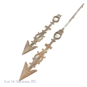 Cast Iron Weathervane Arrows, Electra (2)