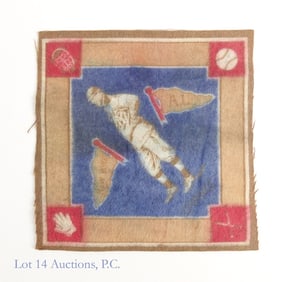 1914 B18 Frank Chance Blanket With Blue Infield