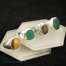 Sterling Silver Rings (4) (64g)