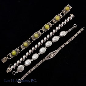 Sterling Silver Bracelets (4)