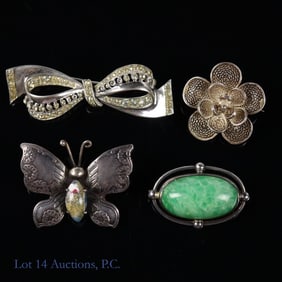 Sterling Silver Pins / Brooches (4)