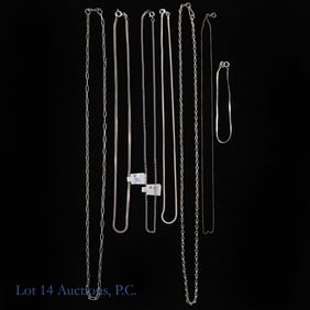Sterling Silver Chains, Necklaces (7)