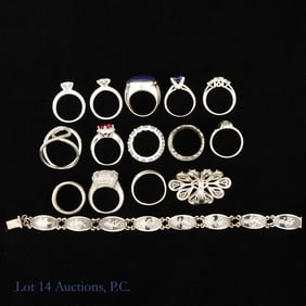 Assorted Sterling Silver Jewelry (80g)