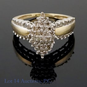 10k Gold Ring with Diamonds