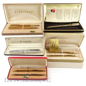 Lot of 5 Vintage Luxury Pens & Pencils