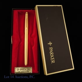 Vintage 14k Gold Plated Parker Ballpoint Pen