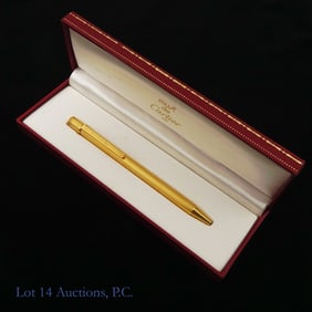 Vintage Must de Cartier Gold-Plated Pen