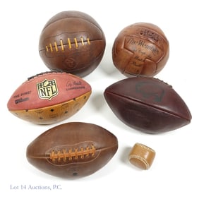 Assorted Sports Balls, Coach, NBA, Shinola,  (6)
