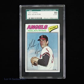 1977 Topps Nolan Ryan Baseball Card (SGC 80)
