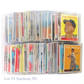 52 Assorted Topps Baseball Cards From 1950's