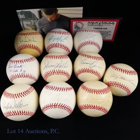 Autographed Chicago Cubs Baseballs (11)