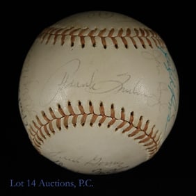 1975 Minnesota Twins Signed Baseball (24 Sigs)