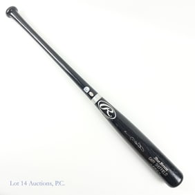 Gary Sheffield Signed Baseball Bat, Holo Stickers
